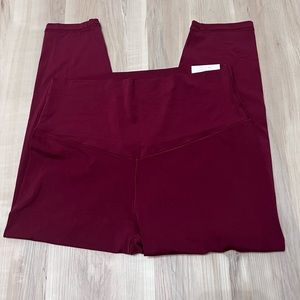 Aerie Burgundy Leggings Size XL Short 7/8 Legging.
